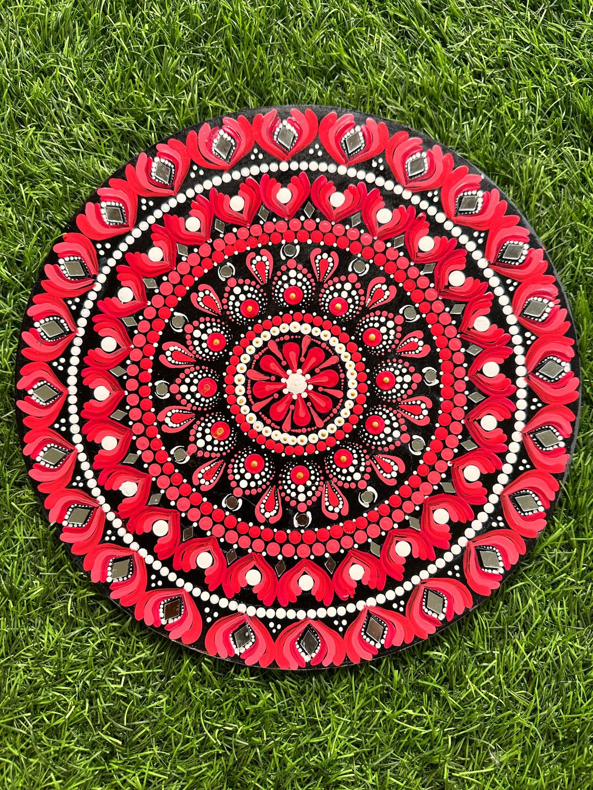 Golden Elephant Hexagonal Mandala