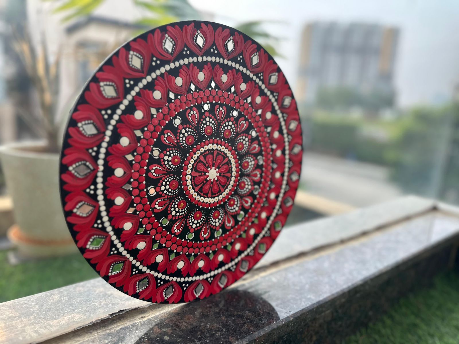 Sacred Swastik Symbol Mandala