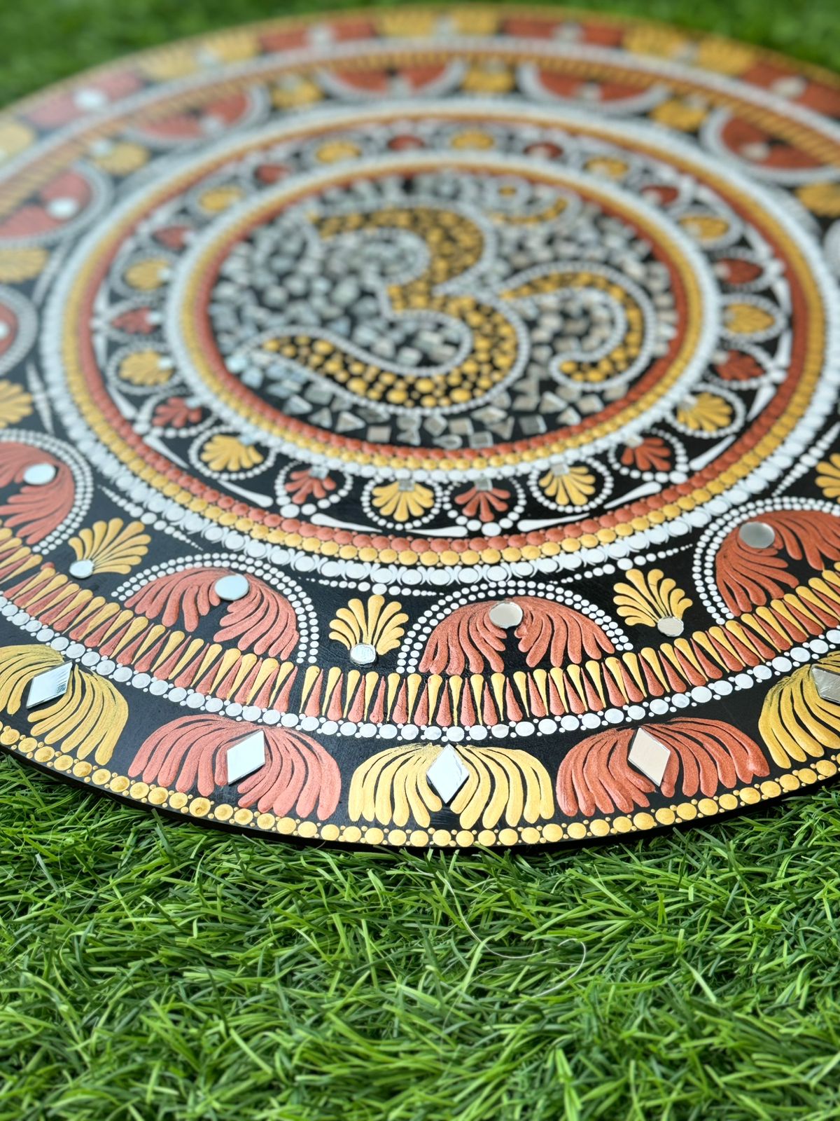 Traditional Clock with Mandala Design